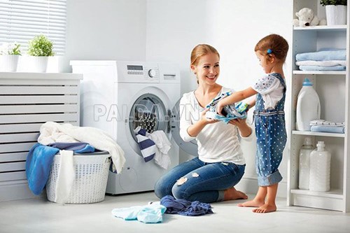 máy giặt lồng ngang tốt nhất cho gia đình có con nhỏ
