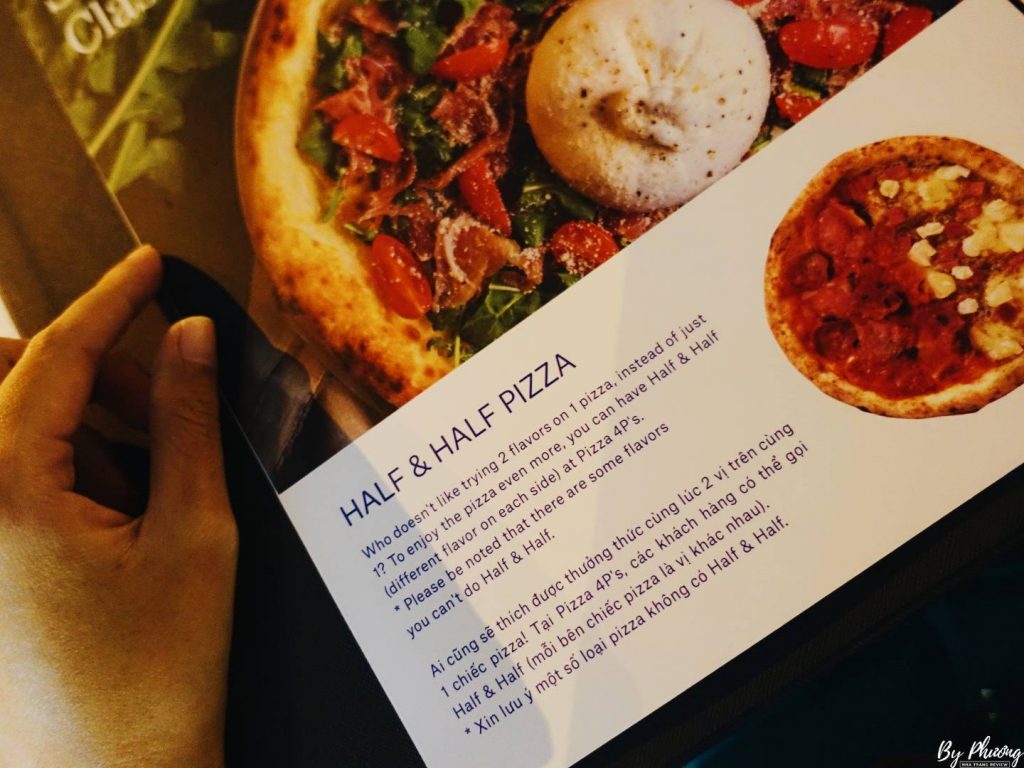 Pizza kiểu “half – half” sẽ giúp bạn thưởng thức được cả 2 hương vị 