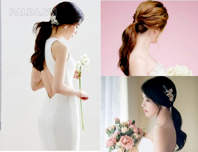 kiểu tóc Hàn Quốc dành cho cô dâu thịnh hành