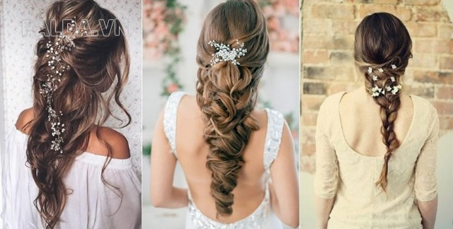 Một số kiểu tóc tết dành cho cô dâu 