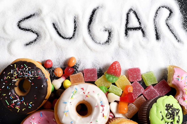 Đồ ăn quá nhiều đường không tốt cho quá trình tăng cân lành mạnh