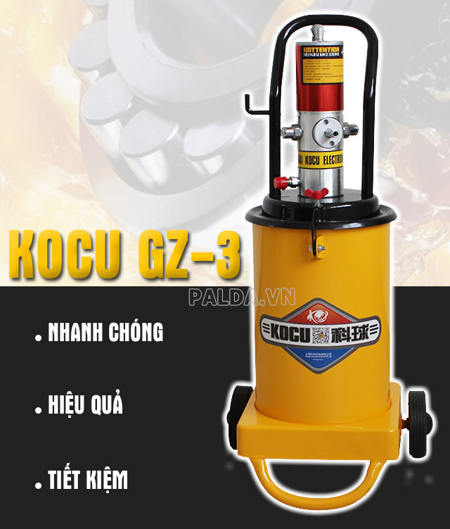 Máy bơm mỡ khí nén 12 lít Kocu GZ-3