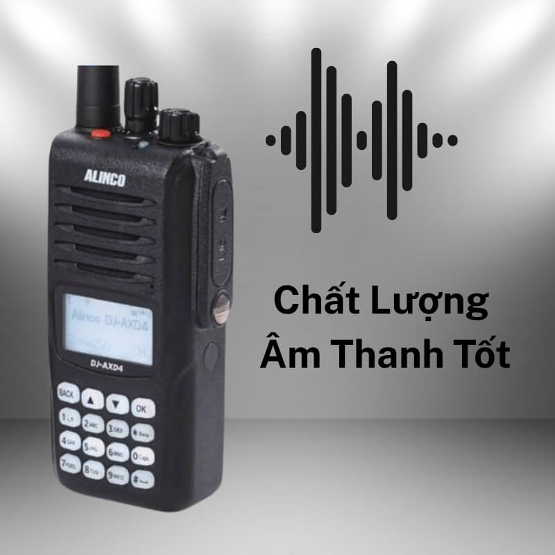 Tín hiệu truyền dẫn bộ đàm ổn định, âm thanh mượt mà 